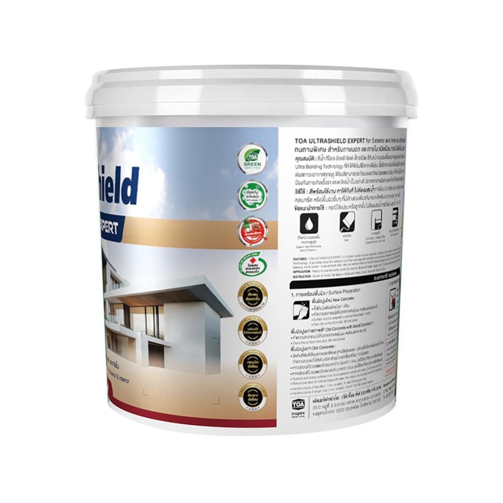 สีน้ำทาภายนอก ชนิดเนียน TOA ULTRASHIELD EXPERT SHEEN BASE B 9 ลิตร