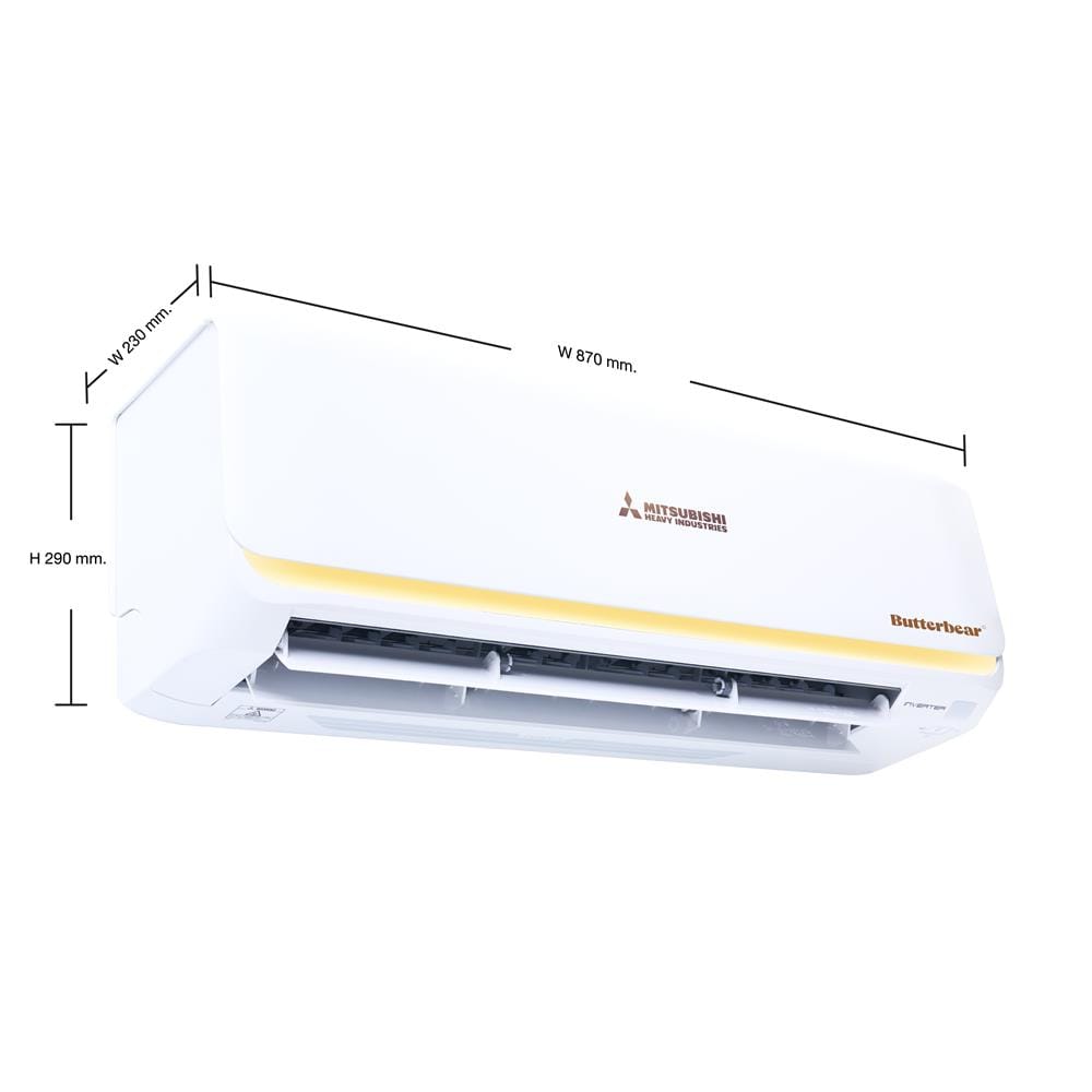 แอร์ผนัง MITSUBISHI HEAVY DUTY SRK15YYS-W1/B 15640 บีทียู อินเวอร์เตอร์