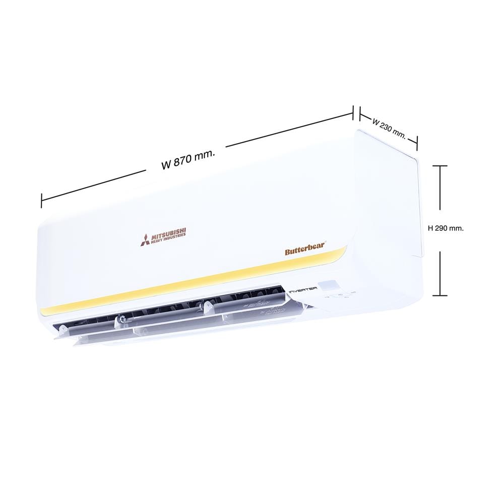 แอร์ผนัง MITSUBISHI HEAVY DUTY SRK10YYS-W1/B 9633 บีทียู อินเวอร์เตอร์