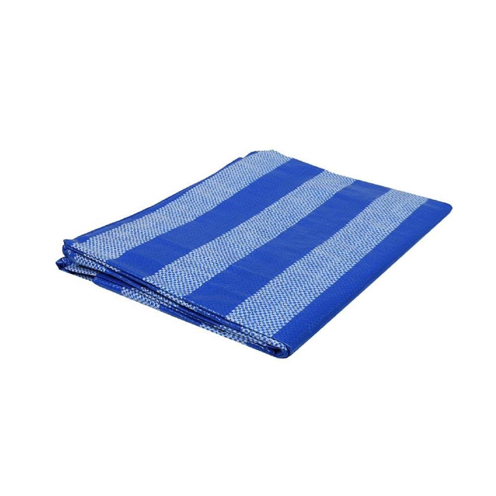 ผ้าใบเกรดหนา SPRING 2x3 ม. สีฟ้า/ขาว