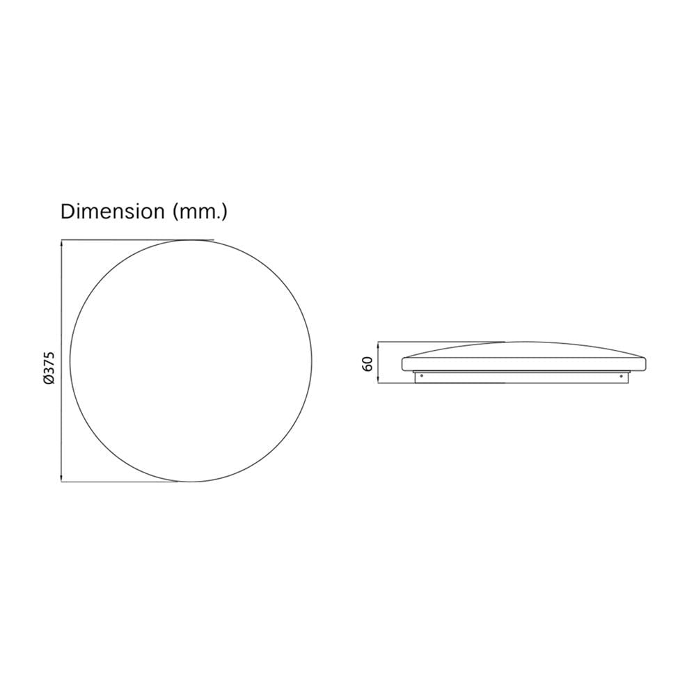 ไฟเพดาน SHINING LED ANTI GLARE 15 นิ้ว 36 วัตต์ DAYLIGHT