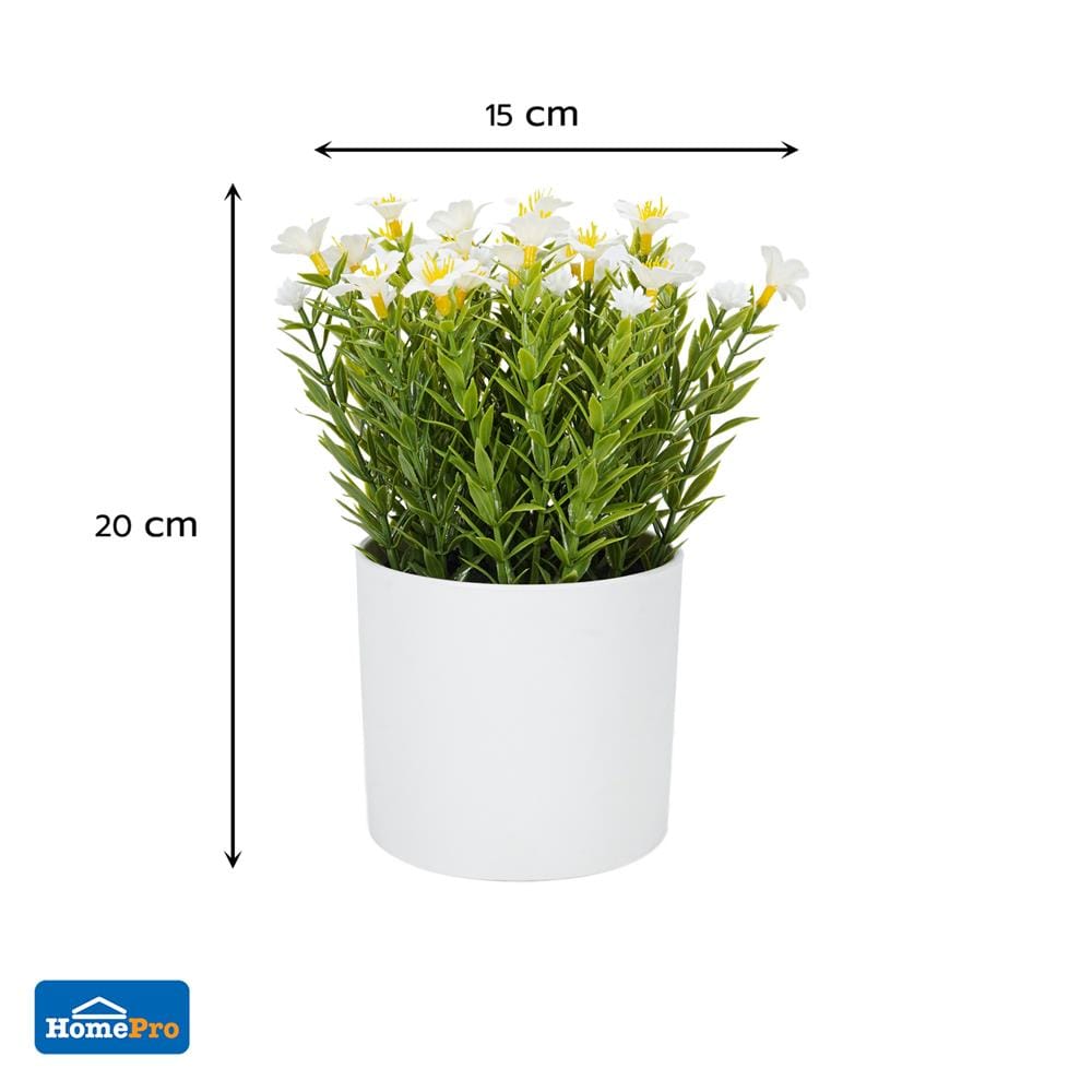 ดอกไม้ประดิษฐ์สีขาว SPRING 20 ซม.