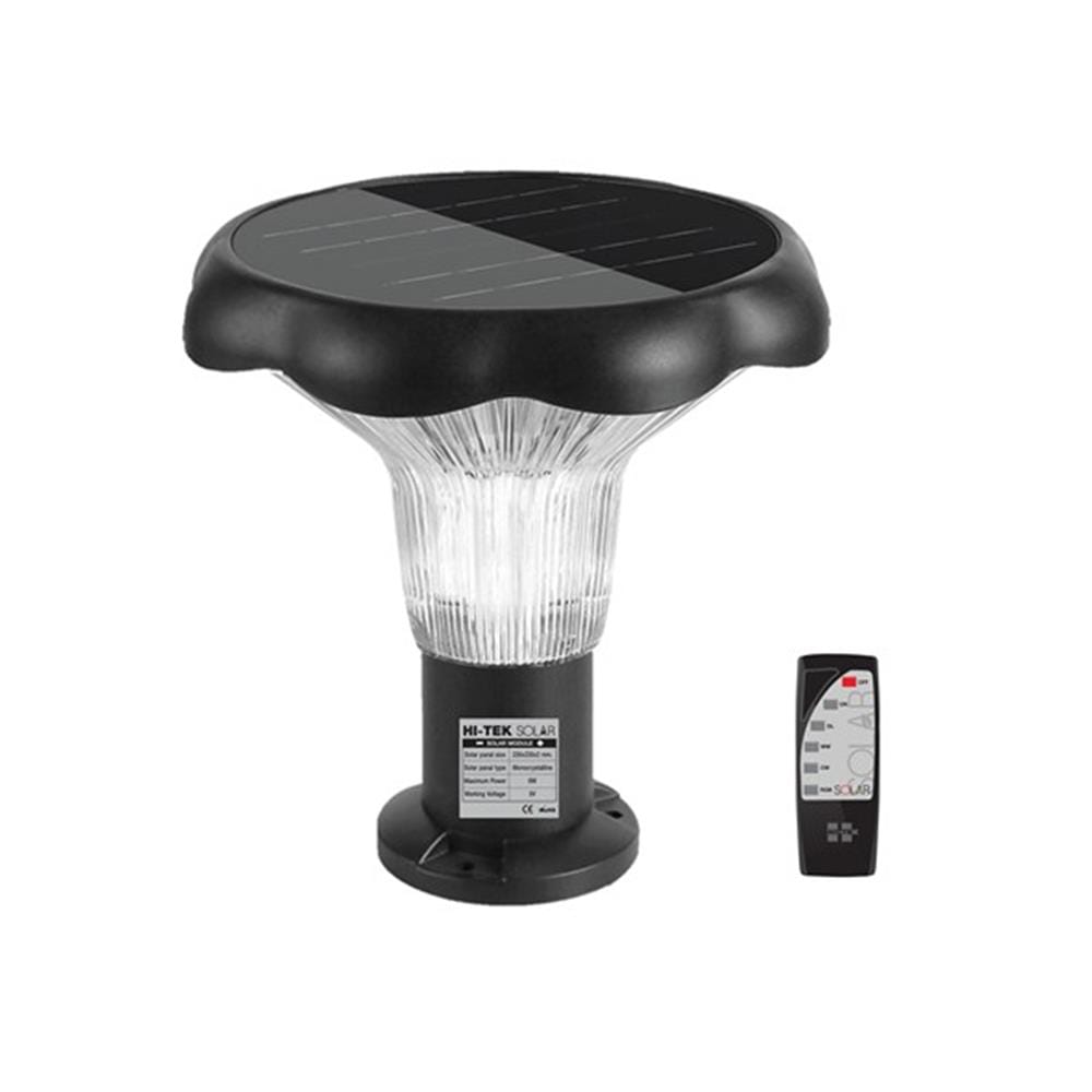 ไฟหัวเสา SOLAR HI-TEK CHABA 60 วัตต์ DAYLIGHT/COOL WHITE/WARM WHITE สีดำ