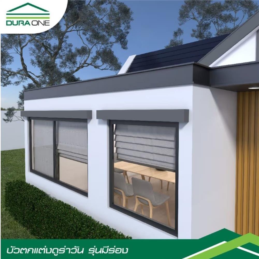 บัวตกแต่ง เซาะร่อง DURAONE 7.5x300x5 ซม. สีซีเมนต์