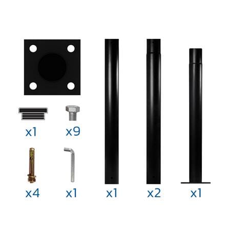 เสาไฟ SOLAR LAMPTAN POLE FOR STREETLIGHT 4 เมตร สีดำ_2