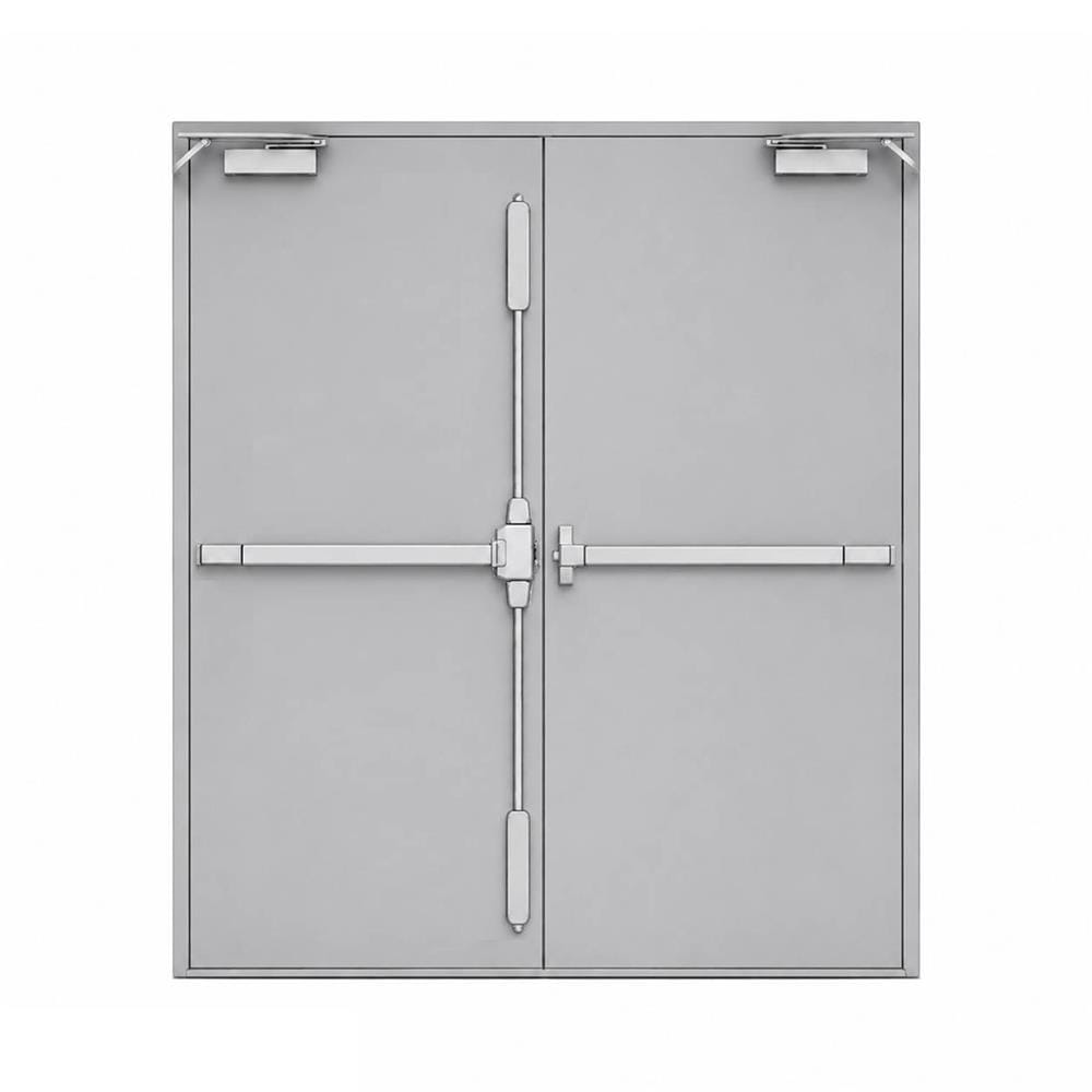 ชุดประตูเหล็กทนไฟ VECO 160x200 ซม. สีเทา
