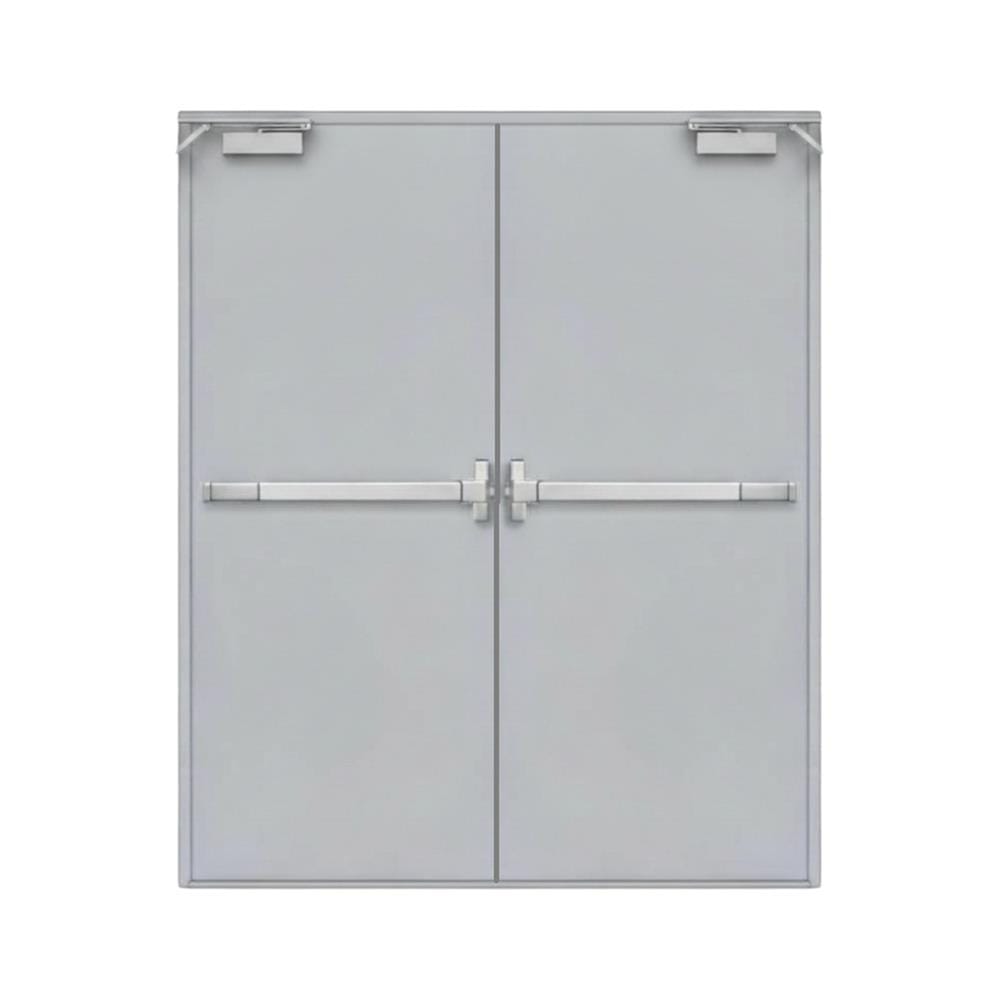 ชุดประตูเหล็กทนไฟ VECO 180x200 ซม. สีเทา