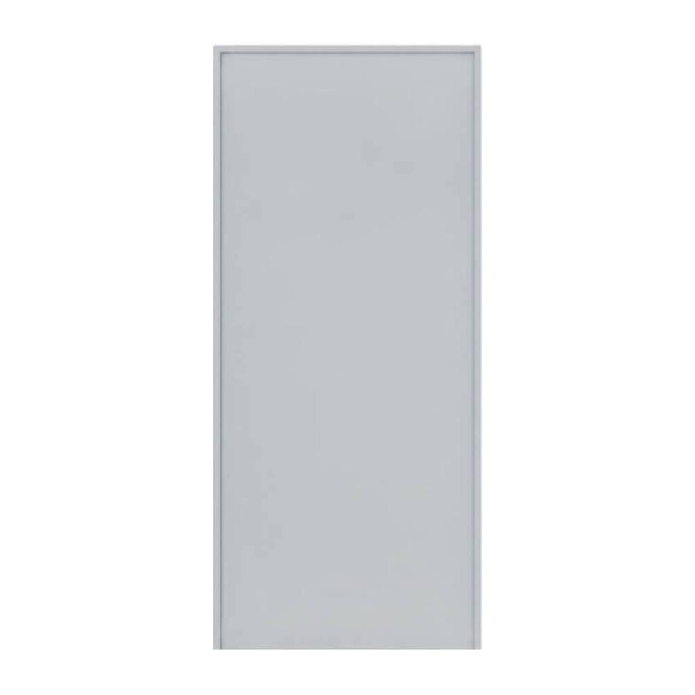 ชุดประตูเหล็ก ไม่เจาะลูกบิด VECO 100x100 ซม. สีเทา