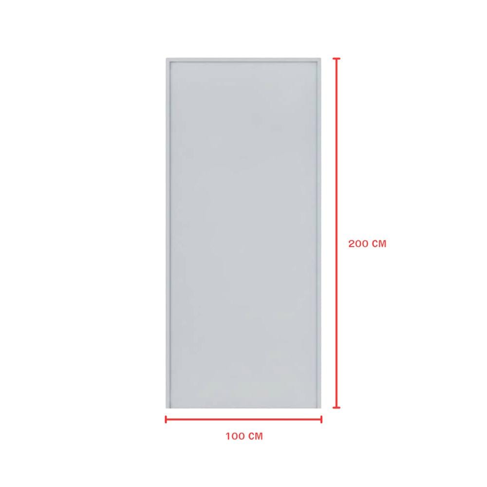 ชุดประตูเหล็ก ไม่เจาะลูกบิด VECO 100x100 ซม. สีเทา
