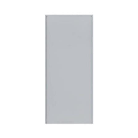 ชุดประตูเหล็ก ไม่เจาะลูกบิด VECO 100x200 ซม. สีเทา_0