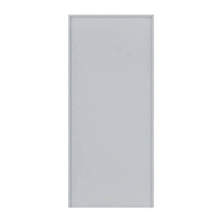 ชุดประตูเหล็ก ไม่เจาะลูกบิด VECO 100x100 ซม. สีเทา_0