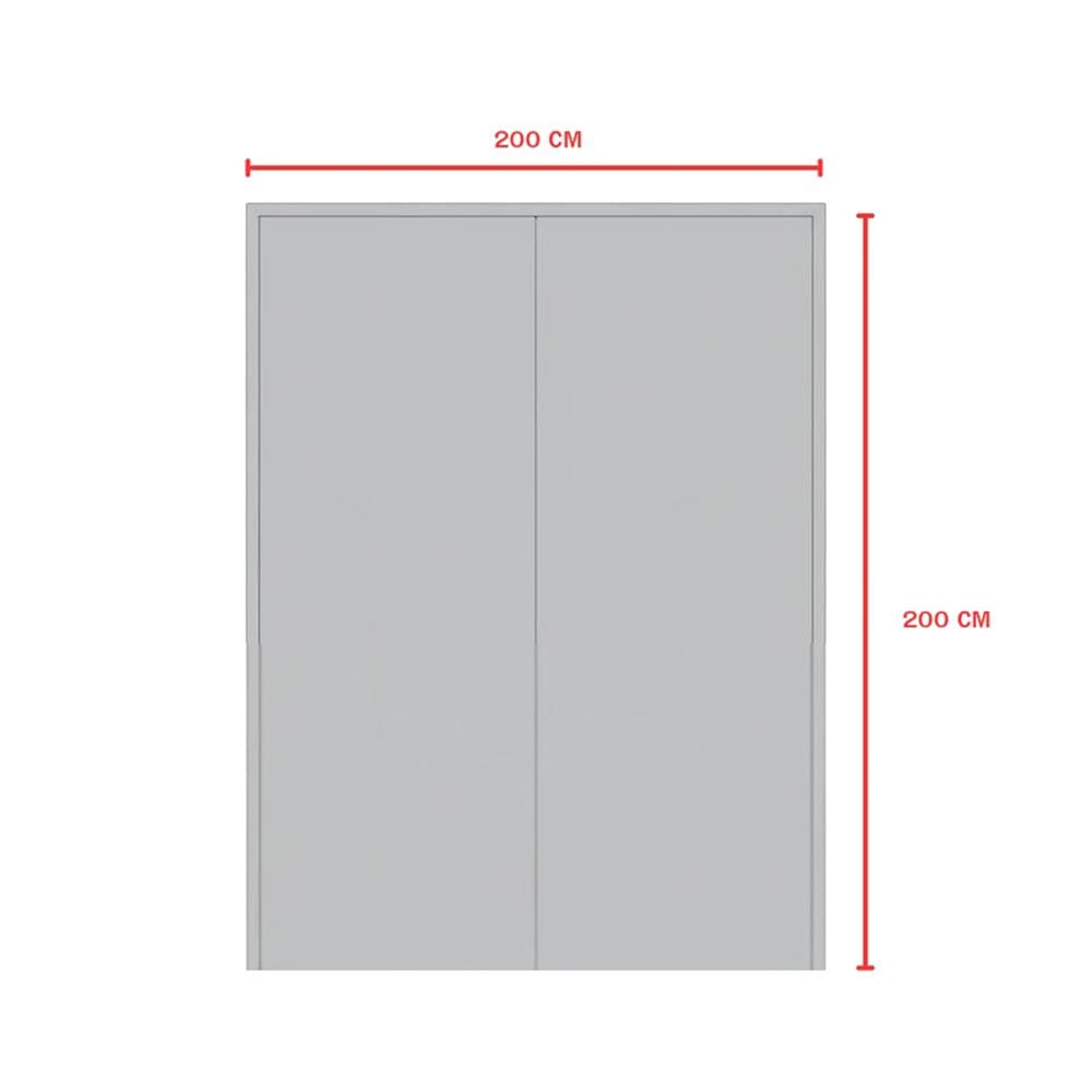 ชุดประตูเหล็ก ไม่เจาะลูกบิด VECO 200x200 ซม. สีเทา