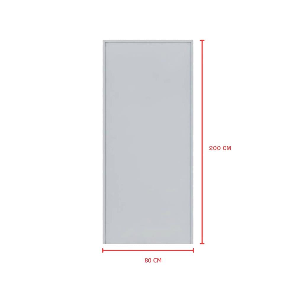 ชุดประตูเหล็ก ไม่เจาะลูกบิด VECO 80x200 ซม. สีเทา