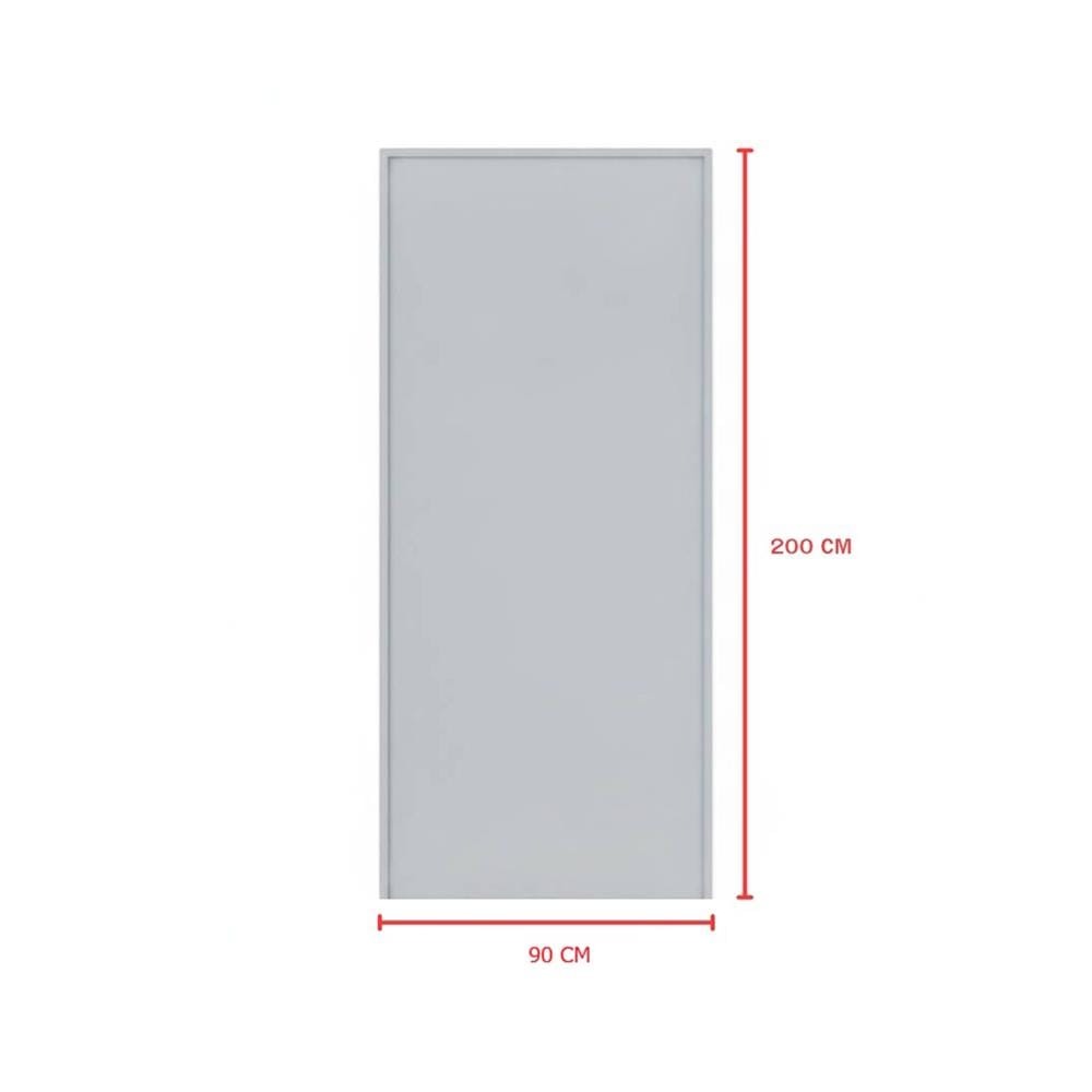 ชุดประตูเหล็ก ไม่เจาะลูกบิด VECO 90x200 ซม. สีเทา