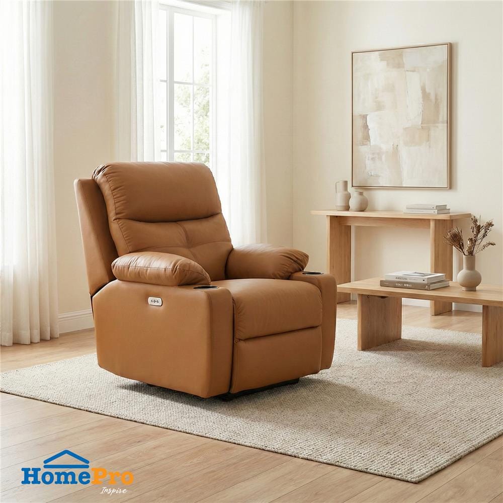 POWER RECLINER FURDINI COMPLETE/PET FRIENDLY สีน้ำตาล