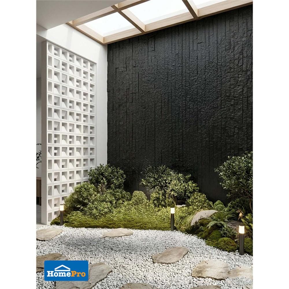 แผ่นตกแต่งผนัง PU 60x120 ซม. TARA BRICK ROCK BLACK