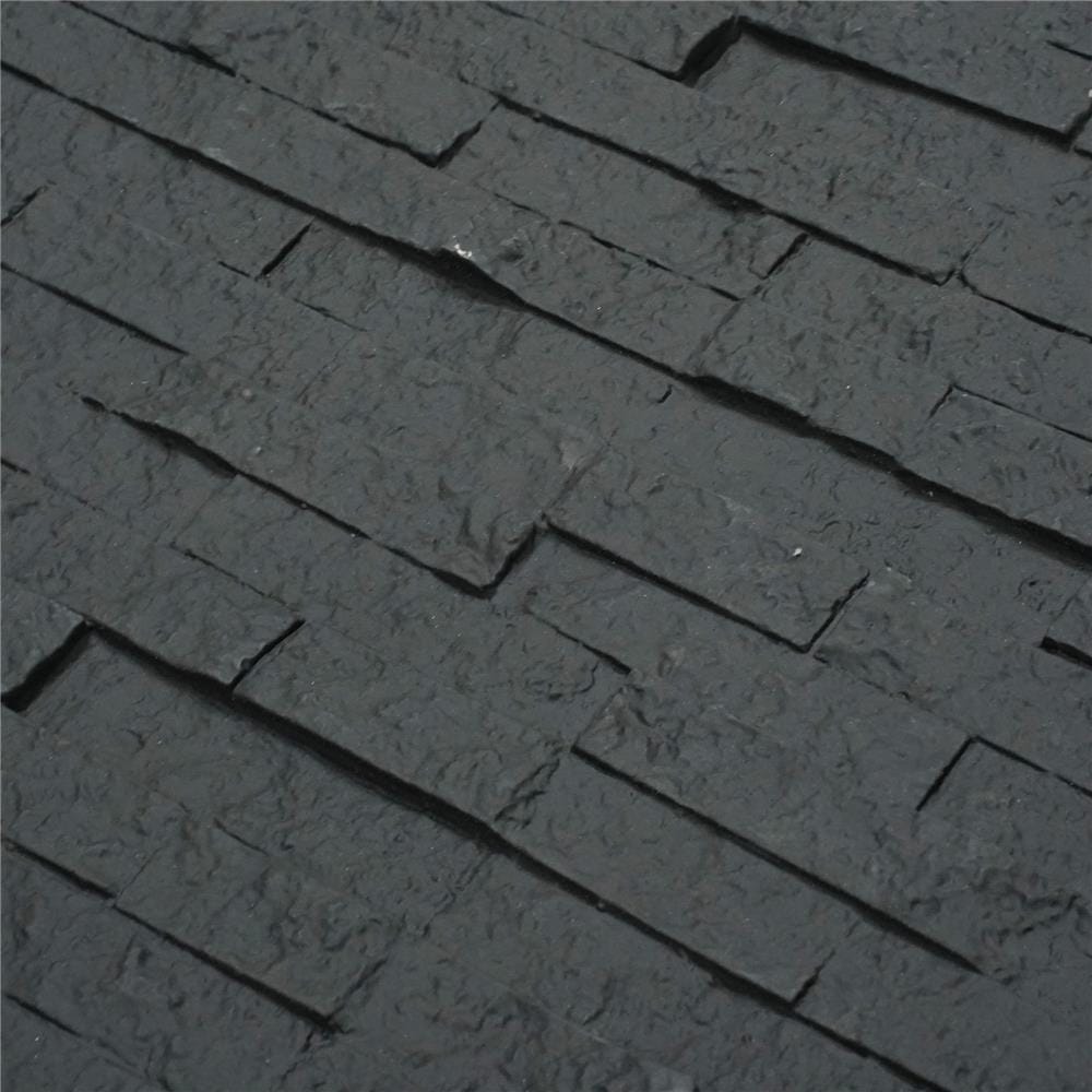 แผ่นตกแต่งผนัง PU 60x120 ซม. TARA BRICK ROCK BLACK