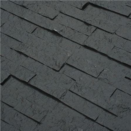 แผ่นตกแต่งผนัง PU 60x120 ซม. TARA BRICK ROCK BLACK_1