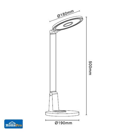 ไฟอ่านหนังสือ LED CARINI MT18 18 วัตต์ สีเทา_4