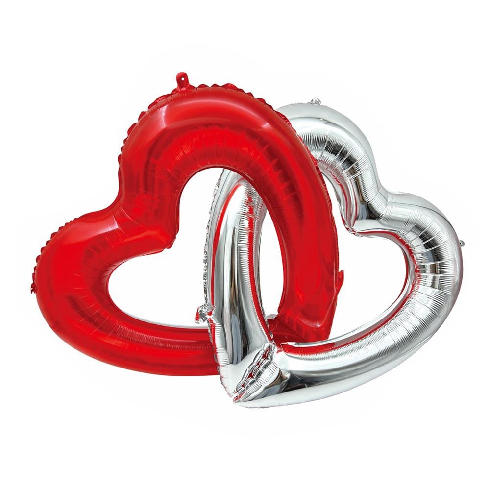 ลูกโป่งฟอยล์ HEART SNAZZ 33 นิ้ว สีแดง