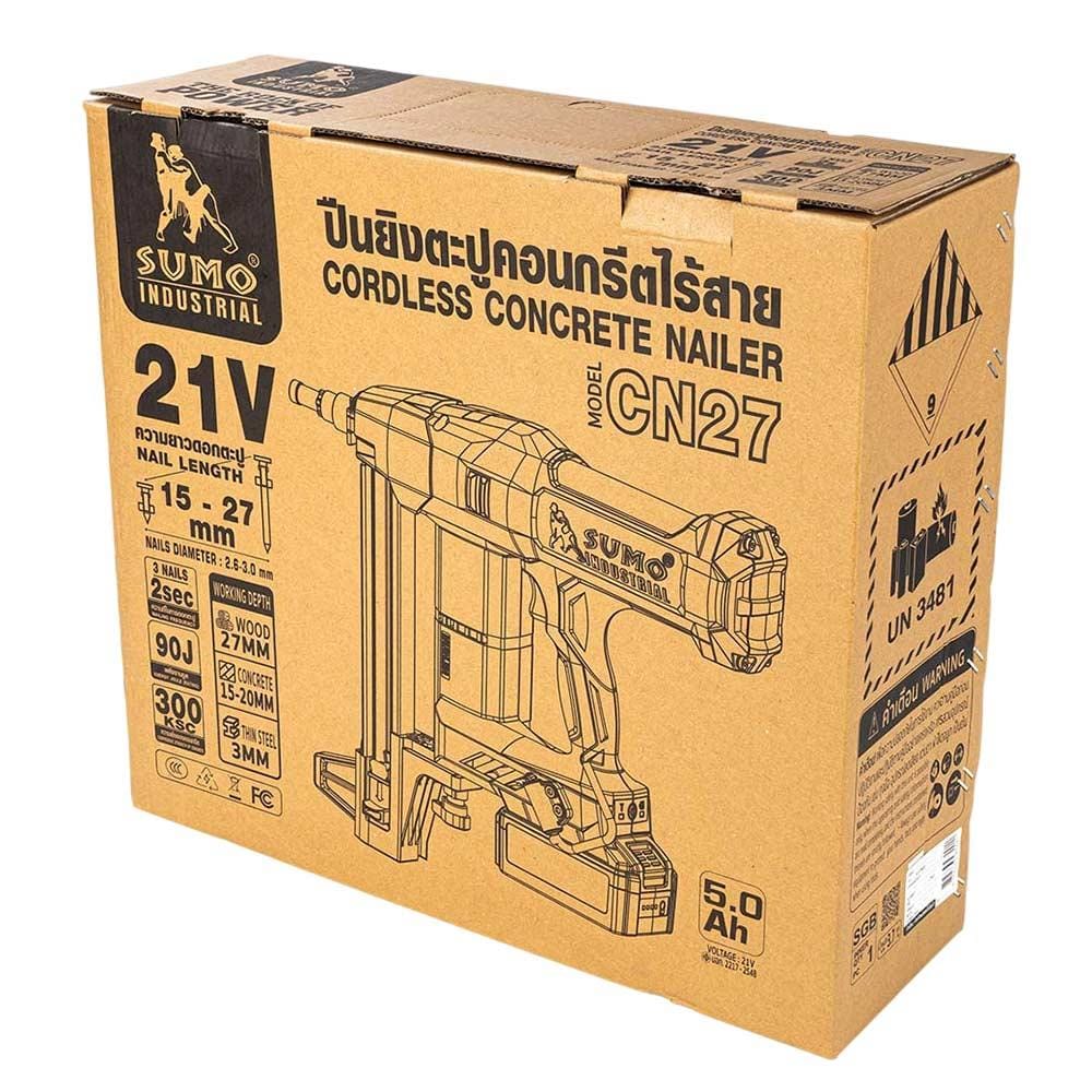 เครื่องยิงตะปูขาเดี่ยวไร้สาย (พร้อมแบตเตอรี่) SUMO CN27