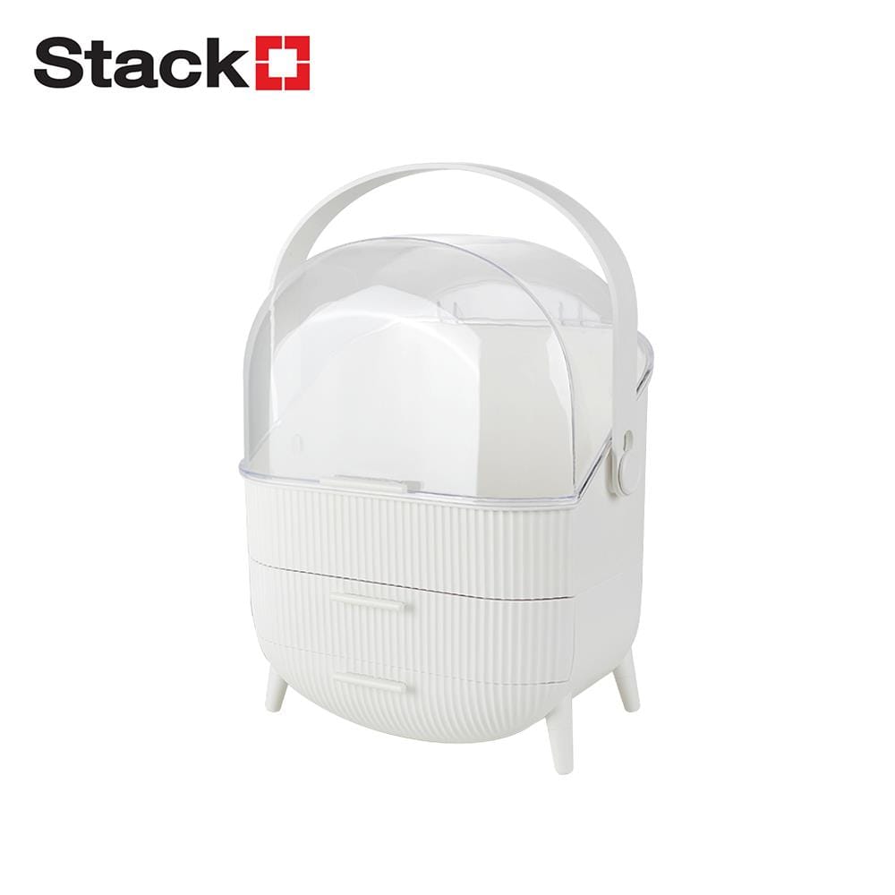 ชุดกล่องลิ้นชัก MAKE UP STACKO AIRA 28.5x20x38.5 ซม. สีขาว_0