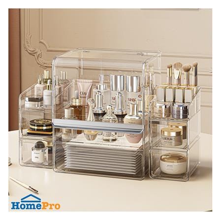 ชุดกล่องลิ้นชัก MAKE UP STACKO BREIS 27x22x32.5 ซม. สีใส_5