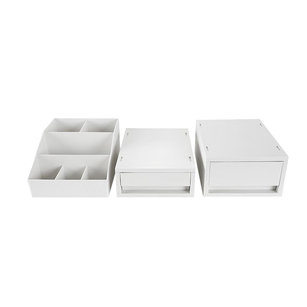 ชุดกล่องลิ้นชัก STACKO NEO 25.7x19.7x32.2 ซม. สีขาว