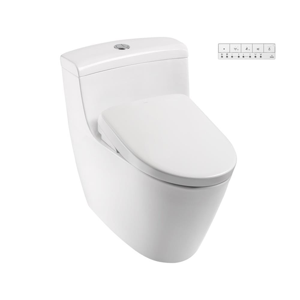 สุขภัณฑ์ 1 ชิ้น พร้อมฝารองนั่งอัตโนมัติ TOTO CW636SW8 3/4.5 ลิตร สีขาว
