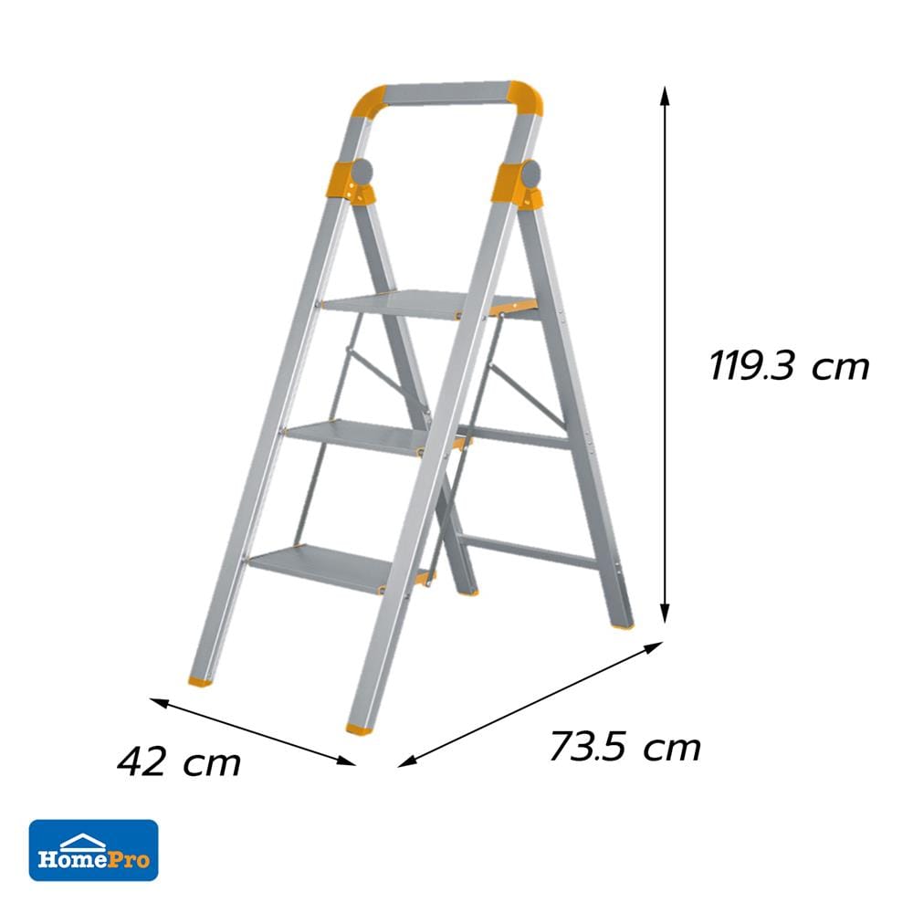 บันได STEP 3 ขั้น MATALL MINI SLIM AO815-103 สีเหลือง