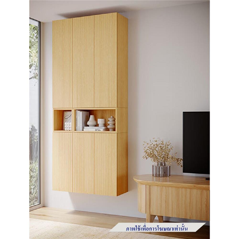 ตู้แขวนผนัง SB BUILT IN WISEST 19239317 90 ซม. สี MONACO OAK