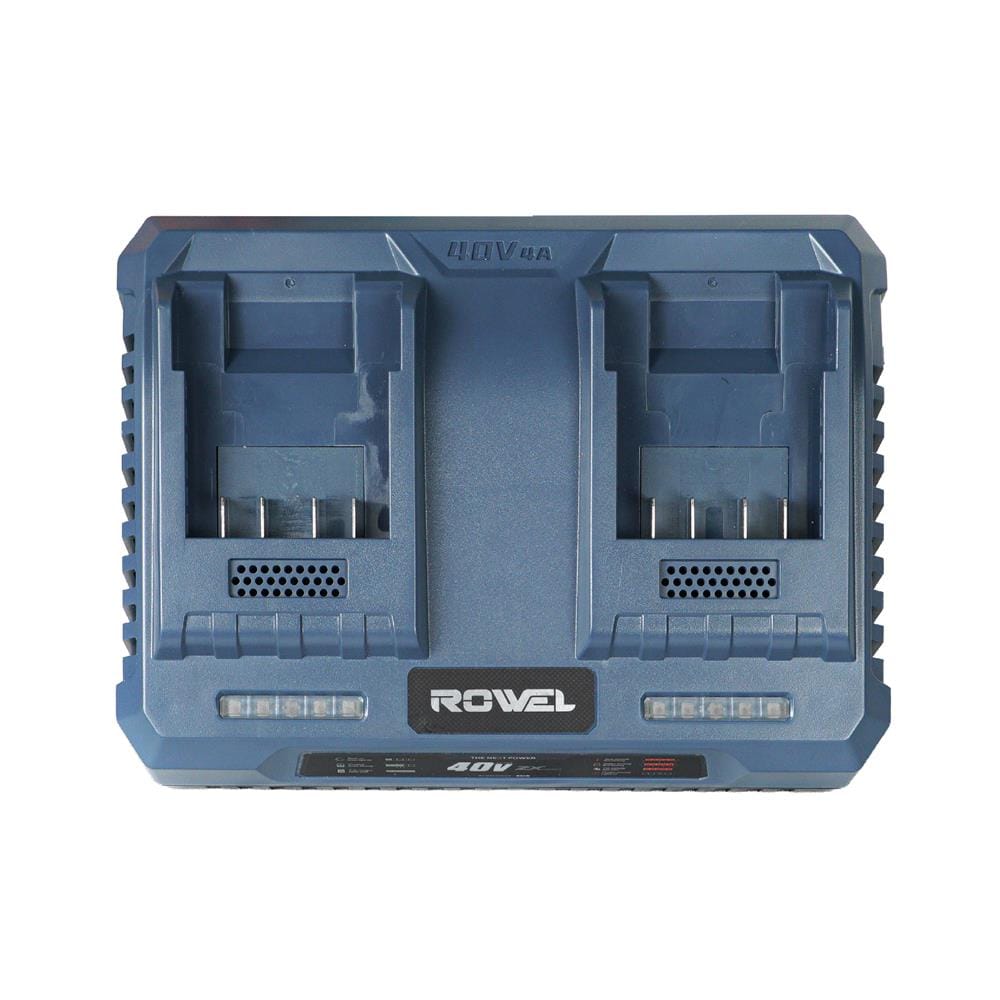 แท่นชาร์จแบตเตอรี่ 2 ช่อง ROWEL BCR4040DZX 40 โวลต์ 4 แอมป์