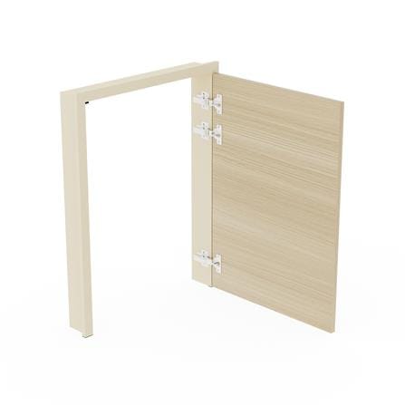 บานถังแก๊ส เปิดขวา KITZCHO LUCIDA PLUS 56x74 ซม. สี NATURAL OAK_2