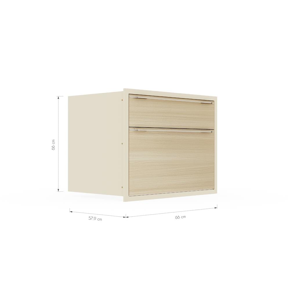ตู้ลิ้นชัก KITZCHO LUCIDA PLUS 66x66 ซม. สี NATURAL OAK