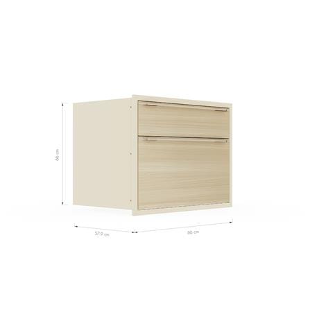 ตู้ลิ้นชัก KITZCHO LUCIDA PLUS 66x66 ซม. สี NATURAL OAK_5