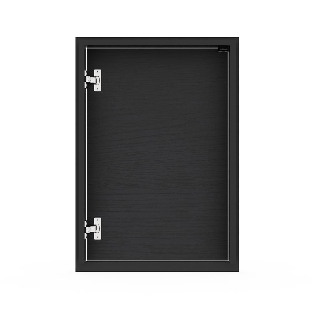 บานซิงค์เดี่ยว เปิดขวา KITZCHO LUCIDA PLUS 46x66 ซม. สี BLACK OAK