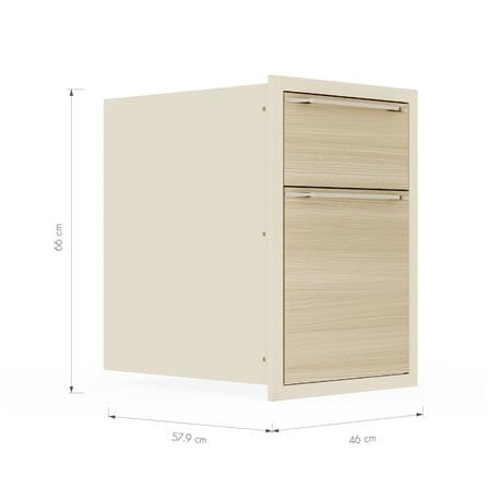 ตู้ลิ้นชัก KITZCHO LUCIDA PLUS 46x66 ซม. สี NATURAL OAK_5