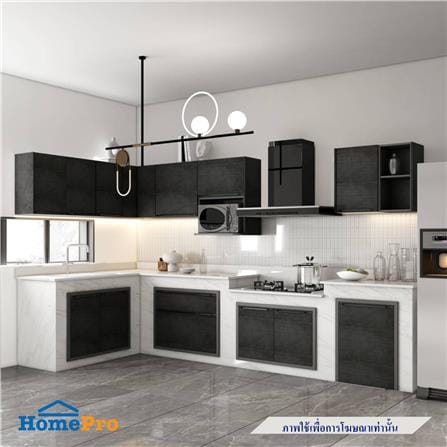 ตู้แขวนเดี่ยว เปิดขวา KITZCHO LUCIDA PLUS 60x40 ซม. สี BLACK OAK_5