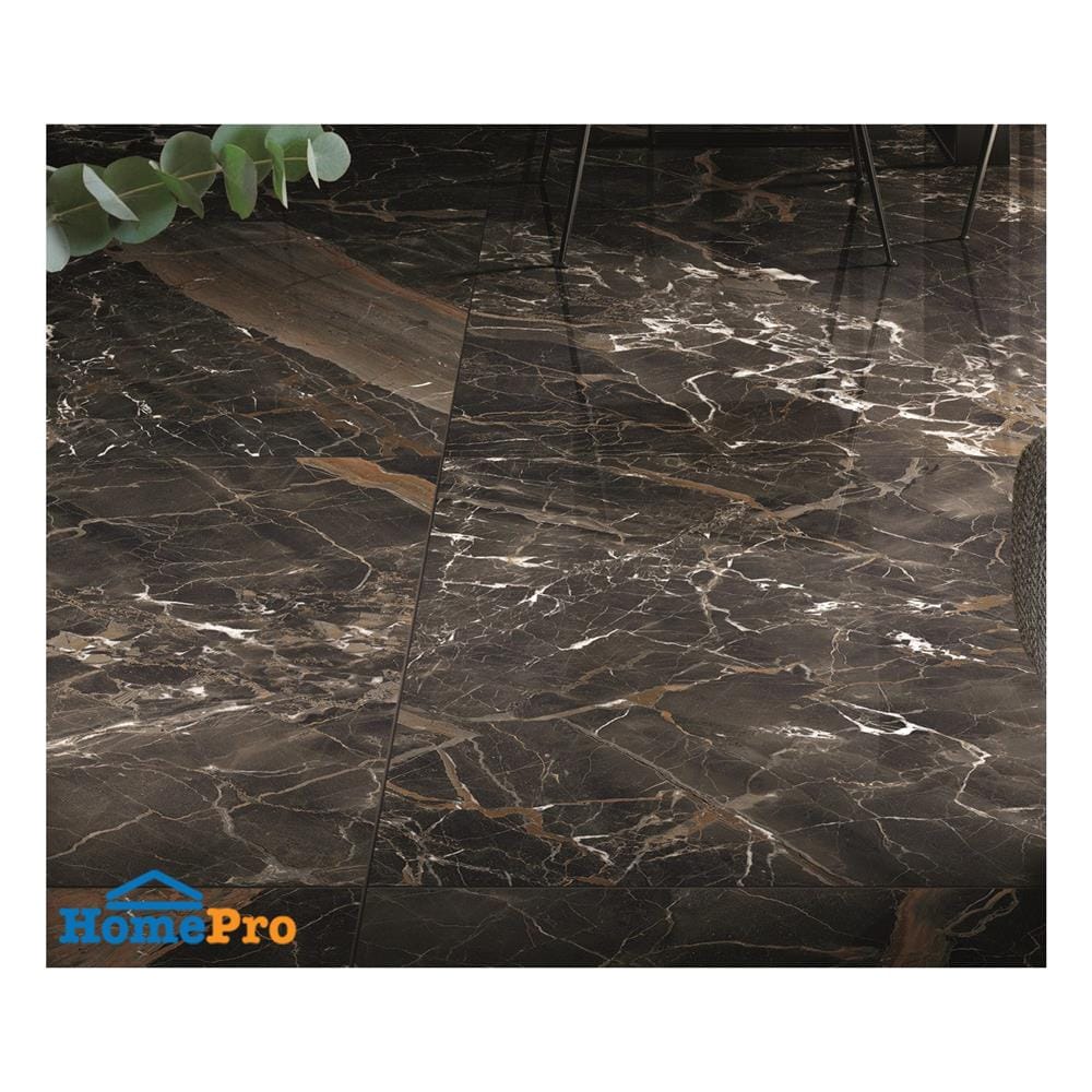 กระเบื้องพื้นพอร์ซเลน 30x60 ซม. COTTO บีจู ออมเบรคาราจึ ดำ PM 1.08 ตร.ม.