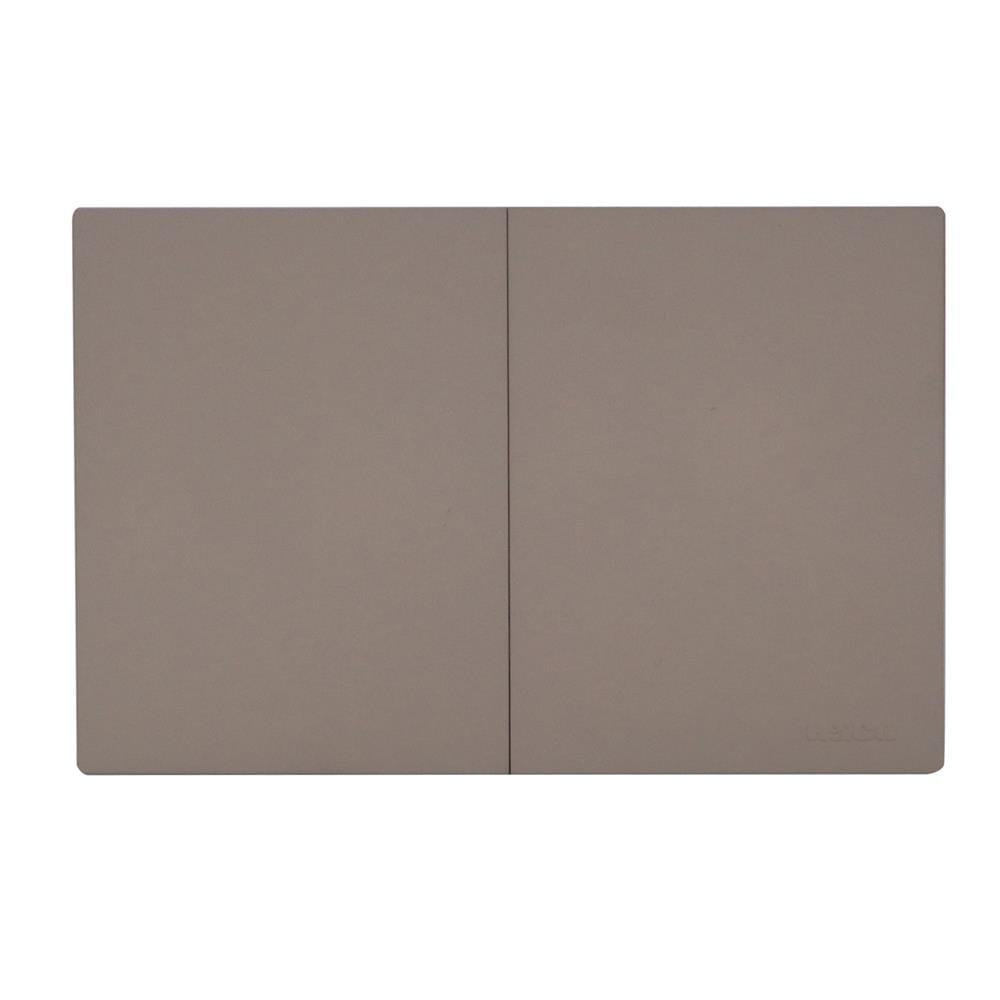 ชุดสวิตช์ทางเดียว 2 ช่อง HACO MELLOW HACO-LO-MEL-S21 MLS สี MOONLIT SAND