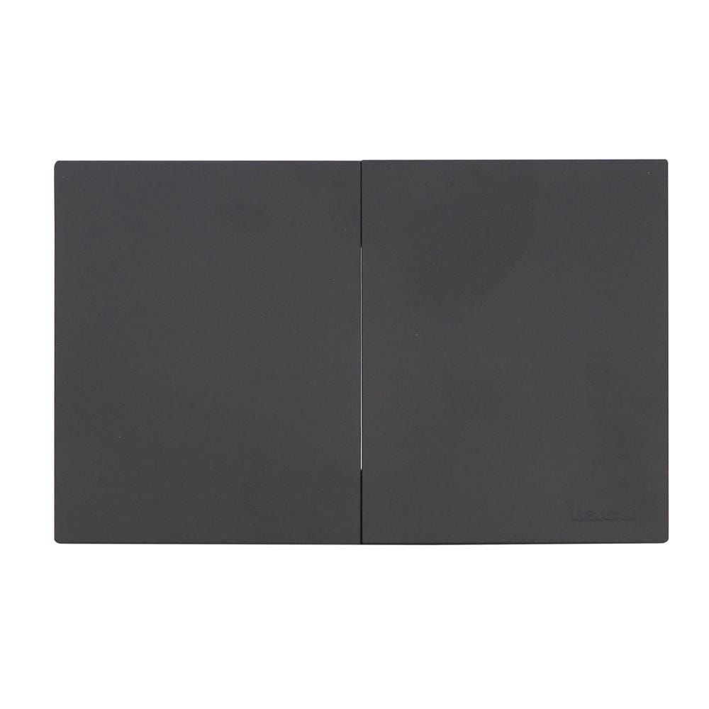 ชุดสวิตช์ทางเดียว 2 ช่อง HACO MELLOW HACO-LO-MEL-S21 MNB สี MIDNIGHT BLACK