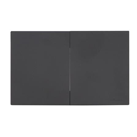 ชุดสวิตช์ทางเดียว 2 ช่อง HACO MELLOW HACO-LO-MEL-S21 MNB สี MIDNIGHT BLACK_0