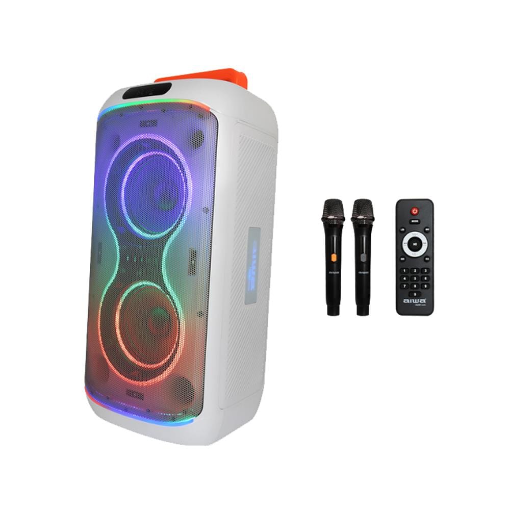 ลำโพงบลูทูธปาร์ตี้พร้อมไมโครโฟน AIWA AW-X5150 สีขาว