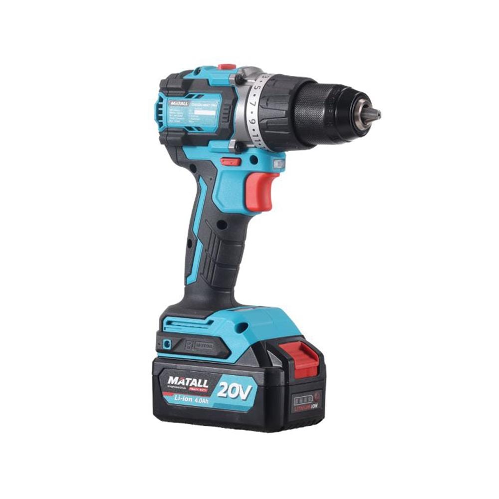 สว่านกระแทกไร้สาย (พร้อมแบตเตอรี่และแท่นชาร์จ) MATALL PRO M20V90-DS 20 โวลต์