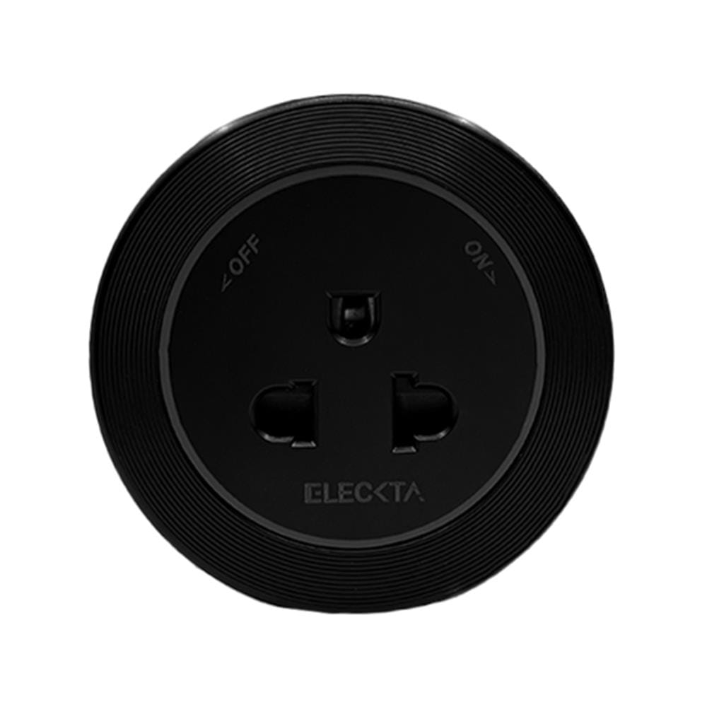 เต้ารับไร้สาย 3 ตา ELECKTA SP-07 สีดำ
