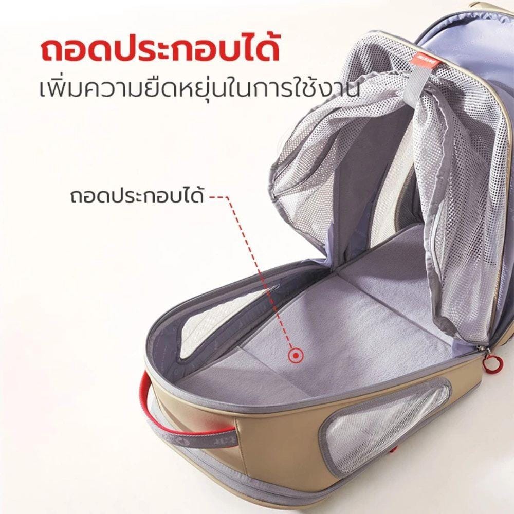 กระเป๋าสัตว์เลี้ยง PETSTAR PSRB0064 สีน้ำตาล