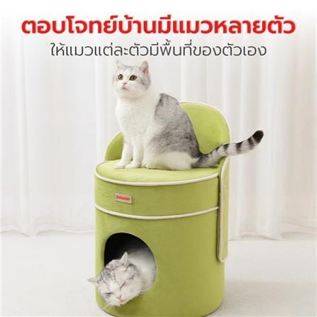 ที่นอนแมว PETSTAR PSTA0155 สีเขียว_1