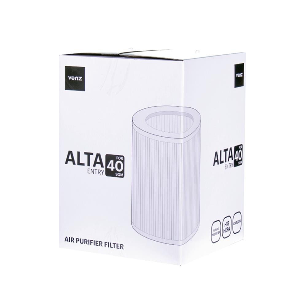 แผ่นกรองเครื่องฟอกอากาศ VENZ ALTA 40 ENTRY FILTER H13