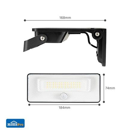 ไฟผนังภายนอก SOLAR CARINI RADIANT2 12 วัตต์ DAYLIGHT สีดำ_5