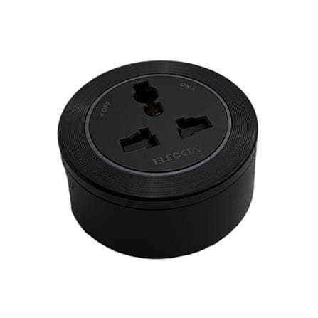 เต้ารับไร้สาย 3 ตา ELECKTA SP-06 สีดำ_1